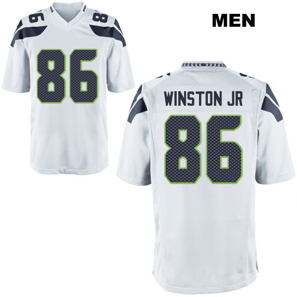 Easop Winston Jr. Away Seattle Seahawks Mens Number 86 Stitched White Game Football Jersey