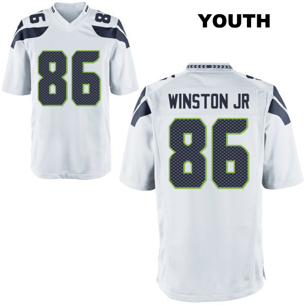 Easop Winston Jr. Stitched Seattle Seahawks Away Youth Number 86 White Game Football Jersey