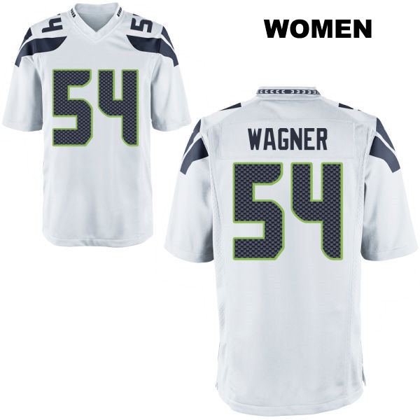 Bobby Wagner Seattle Seahawks Away Womens Number 54 Stitched White Game Football Jersey