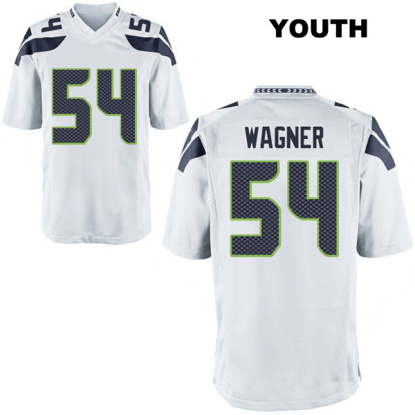 Stitched Bobby Wagner Seattle Seahawks Away Youth Number 54 White Game Football Jersey