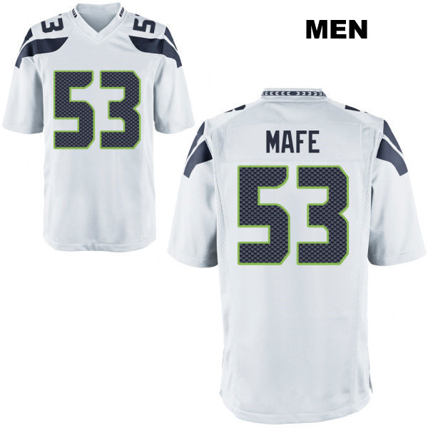 Boye Mafe Seattle Seahawks Mens Stitched Number 53 Away White Game Football Jersey