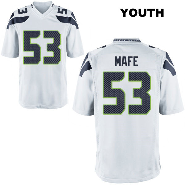 Boye Mafe Seattle Seahawks Stitched Youth Away Number 53 White Game Football Jersey