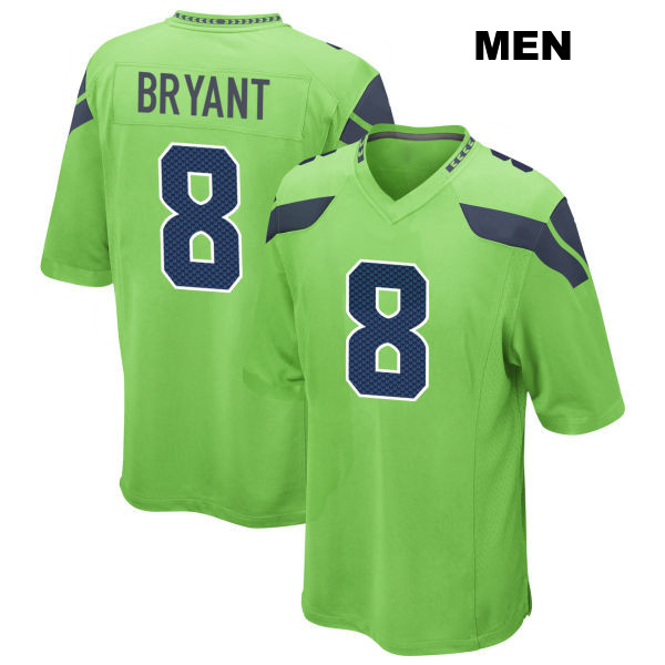 Stitched Coby Bryant Seattle Seahawks Mens Number 8 Alternate Green Game Football Jersey