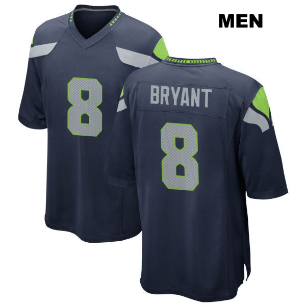 Coby Bryant Seattle Seahawks Home Mens Stitched Number 8 Navy Game Football Jersey