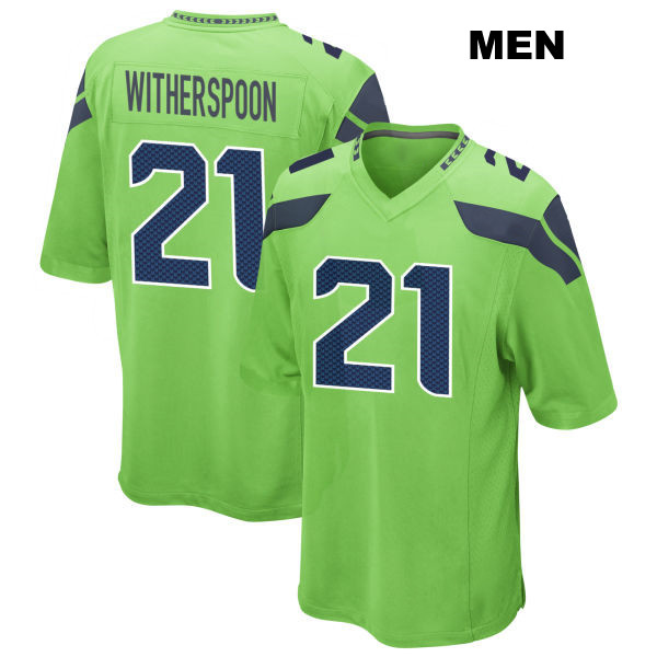 Alternate Devon Witherspoon Seattle Seahawks Mens Stitched Number 21 Green Game Football Jersey
