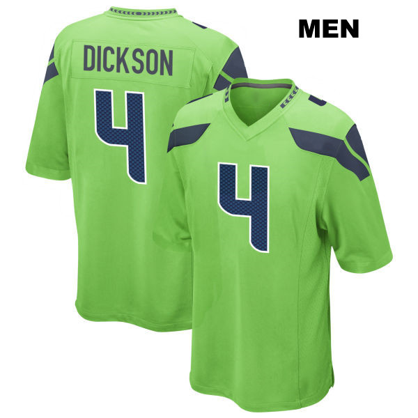 Michael Dickson Seattle Seahawks Stitched Mens Alternate Number 4 Green Game Football Jersey