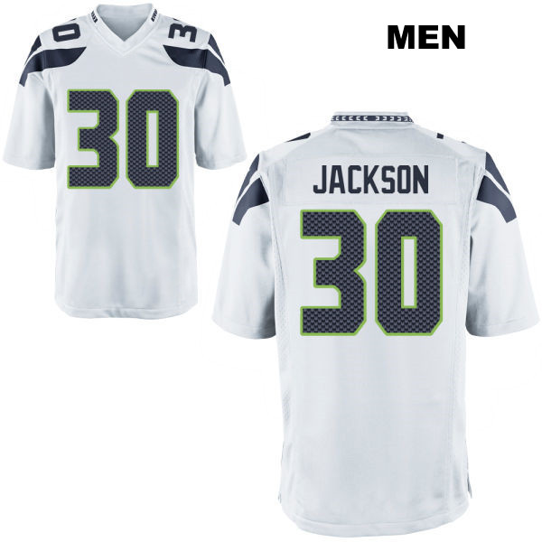 Michael Jackson Seattle Seahawks Stitched Mens Number 30 Away White Game Football Jersey