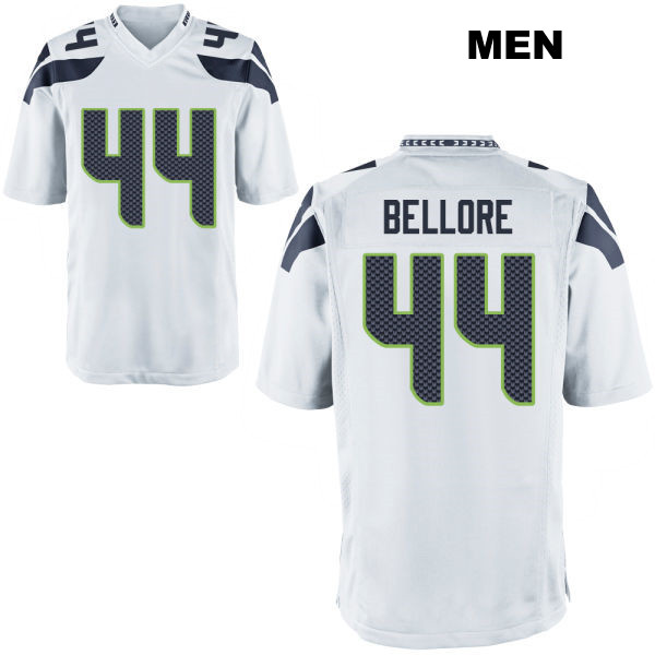 Nick Bellore Seattle Seahawks Mens Stitched Number 44 Away White Game Football Jersey