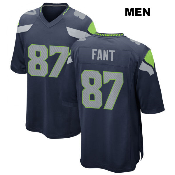 Noah Fant Seattle Seahawks Home Mens Stitched Number 87 Navy Game Football Jersey