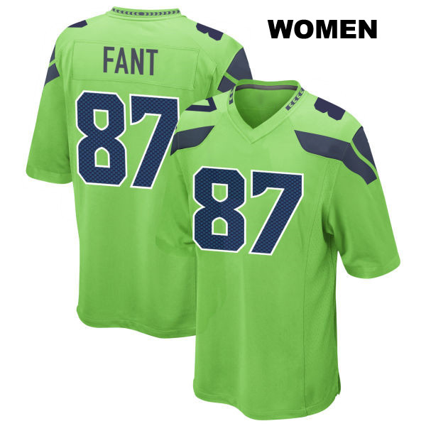 Noah Fant Alternate Seattle Seahawks Womens Number 87 Stitched Green Game Football Jersey