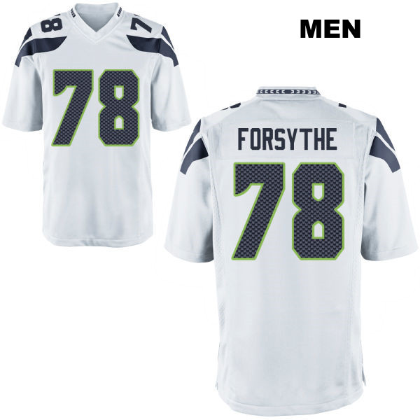 Stone Forsythe Away Seattle Seahawks Mens Stitched Number 78 White Game Football Jersey