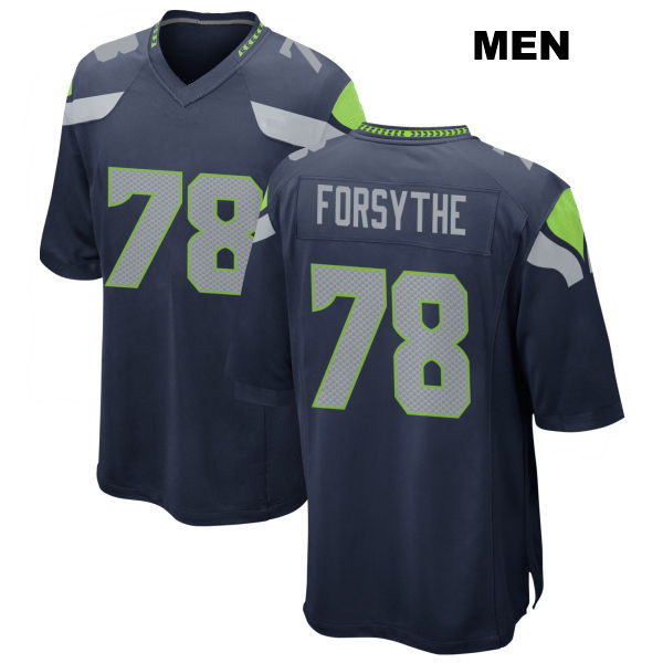 Stone Forsythe Stitched Seattle Seahawks Home Mens Number 78 Navy Game Football Jersey